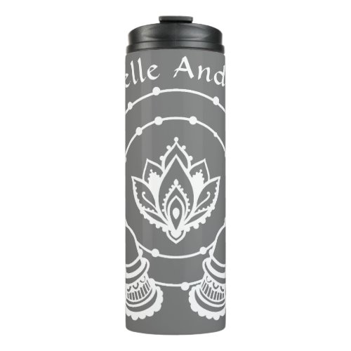 Lotus Flower Thermal Tumbler