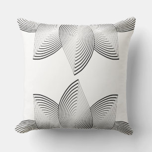 Lotus Flower Tribal Lumbar Pillow