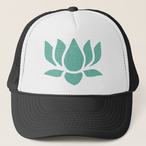 lotus flower trucker hat