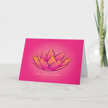 Lotus Flower Valentine's Card