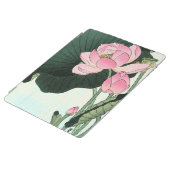Lotus Flower  Vintage Japanese Fine Art iPad Cover (Side)