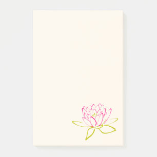 Lotus Flower / Water Lily Illustration Post-it Notes
