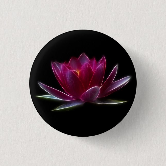 Lotus Flower Water Plant Button (Front)