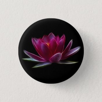 Lotus Flower Water Plant Button by Aurora_Lux_Designs at Zazzle