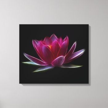 Lotus Flower Water Plant Canvas Print by Aurora_Lux_Designs at Zazzle