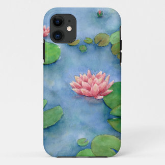 Lotus Flower watercolor iPhone 11 Case