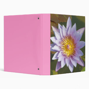 Lotus Flower/Waterlily 3 Ring Binder