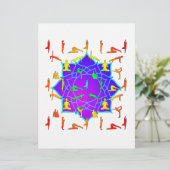 Lotus Flower With Yoga Poses (Standing Front)
