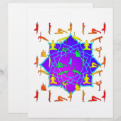 Lotus Flower With Yoga Poses (Front/Back)