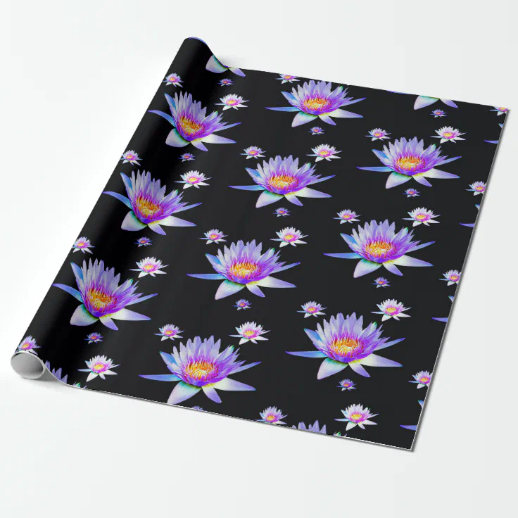 Lotus Flower Wrapping Paper Zazzle