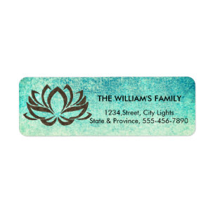 Lotus Flower Yoga Beach Meditation Holistic Label