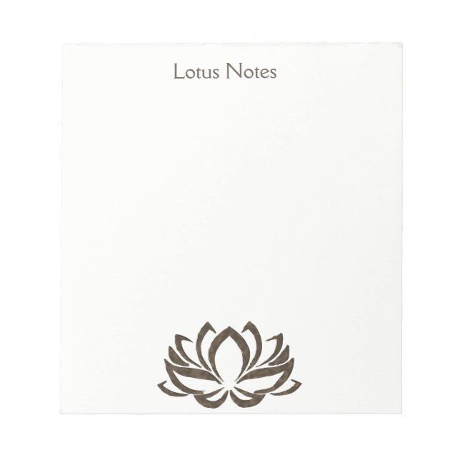 Lotus Flower Yoga Instructor Holistic Classic Notepad (Front)
