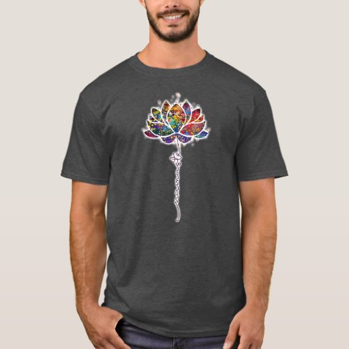 Lotus Flower Yoga Mandala Meditation Gift for T_Shirt