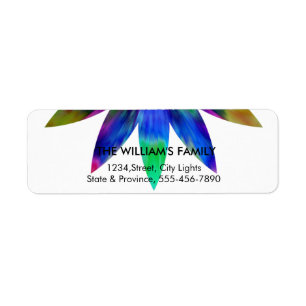 Lotus Flower Yoga Meditation Floral Purple Label