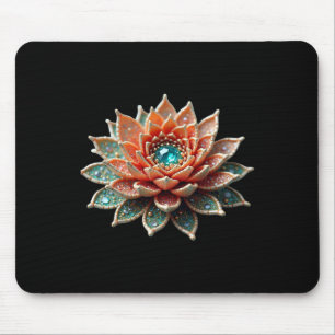 Lotus Flower Yoga Metaphysical  Mouse Pad