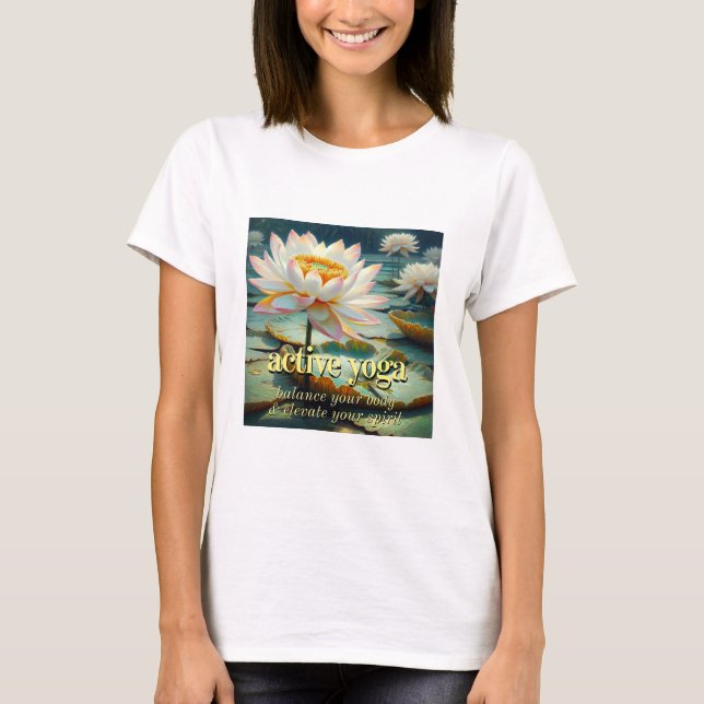 Lotus flower Yoga T-Shirt (Front)