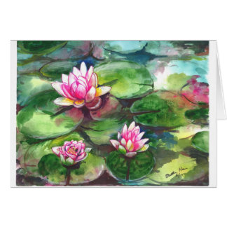 Lotus flowers cards