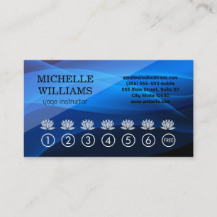 Lotus Flowers Icon Yoga Punch Card