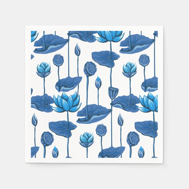 lotus flowers napkins (Front)