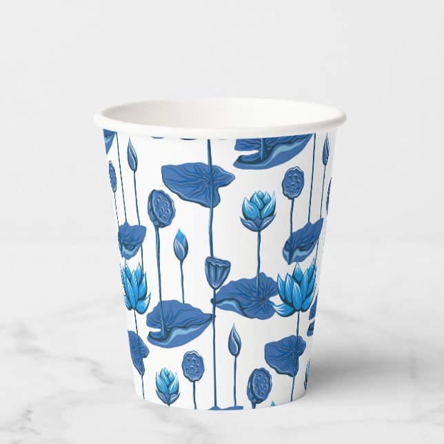 lotus flowers paper cups (Front)