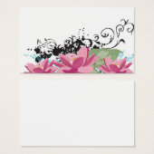 Lotus flowers Profile Card (Front & Back)