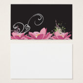 Lotus flowers Profile Card (Front & Back)