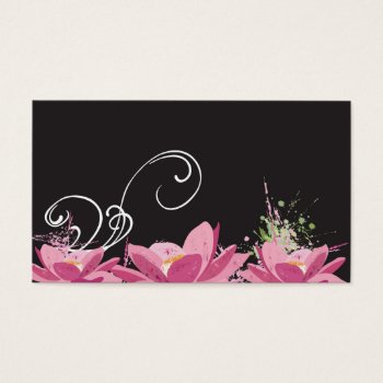 Lotus Flowers Profile Card by coconutpie at Zazzle
