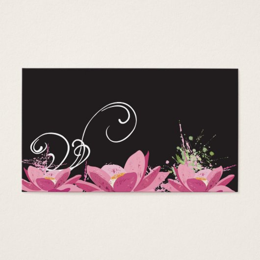 Lotus flowers Profile Card (Front)