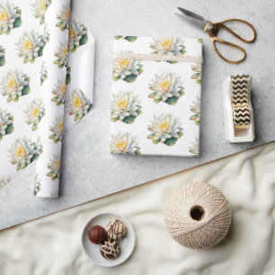 Lotus Flowers Serenity Wrapping Paper