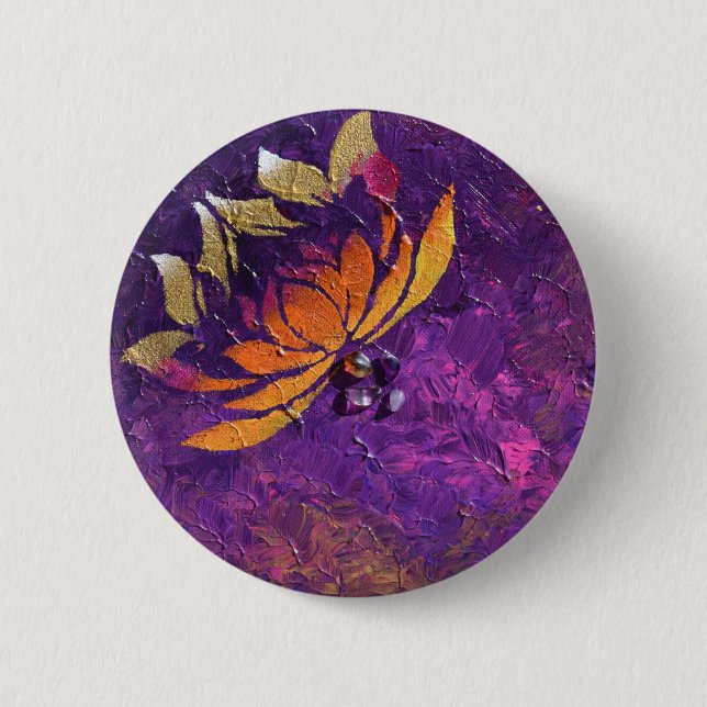 Lotus Fluff Button (Front)