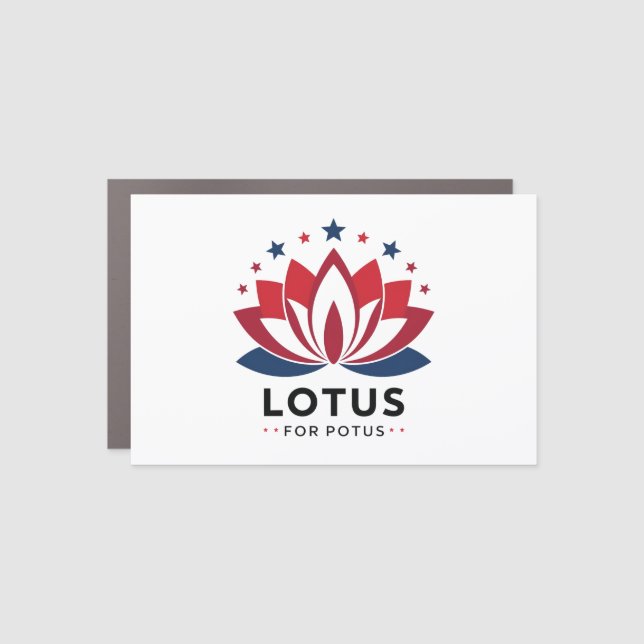 Lotus for POTUS Kamala Harris 2024  Car Magnet (Front)