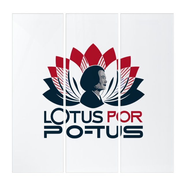 Lotus for POTUS Kamala Harris 2024 Triptych (Front)