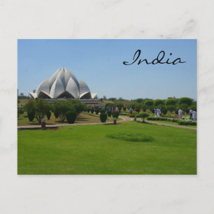 lotus garden india postcard