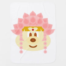 Lotus Goddess Hat 鲍 鲍 Baby Blanket