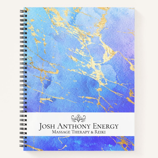 *~* Lotus Gold Pastel Nebula Galaxy Universe AP3 Notebook (Front)