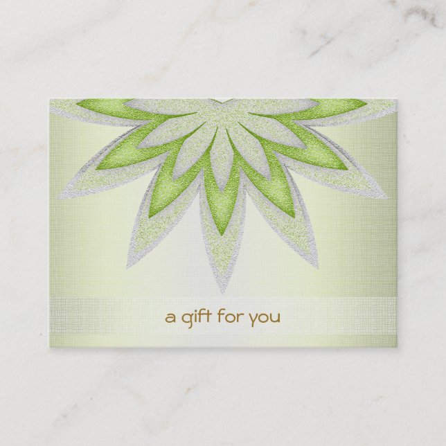 Lotus Hair Salon and Spa Gift Certificate (Front)