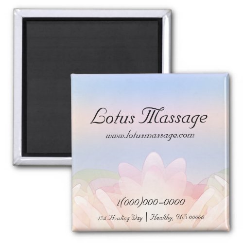 Lotus Hands Business Card Magnet