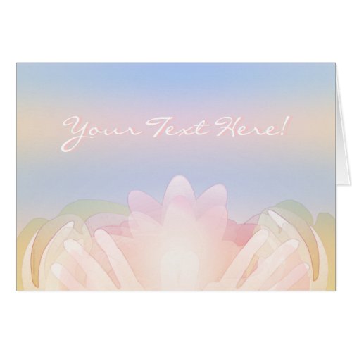 Lotus Hands Greeting Cards