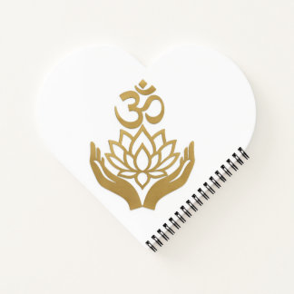 Lotus Hands Om Meditative Art Notebook