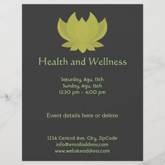 Lotus Health and Wellness Flyer