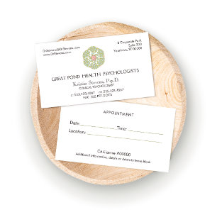 Lotus Holistic Natural Health Appointment Card