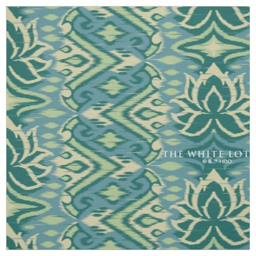 Lotus Ikat Pattern - The White Lotus Fabric