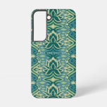 Lotus Ikat Pattern - The White Lotus Samsung Galaxy S22 Case