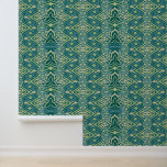 Lotus Ikat Pattern - The White Lotus Wallpaper