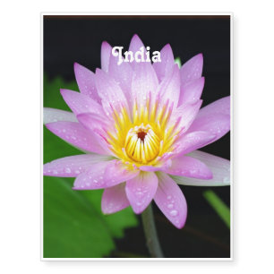 Lotus in India Temporary Tattoos