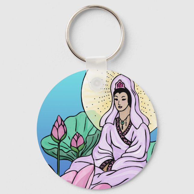 Lotus Keychain (Front)