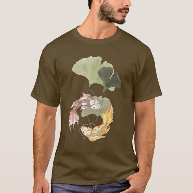 Lotus Koi Fish T-Shirt (Front)