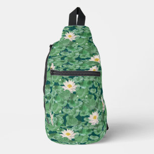 Lotus Lagoon Pattern - The White Lotus Sling Bag