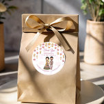 Lotus lanterns Indian wedding personalised favor Classic Round Sticker<br><div class="desc">Lotus lanterns Indian wedding personalised favor atickers and labels.</div>