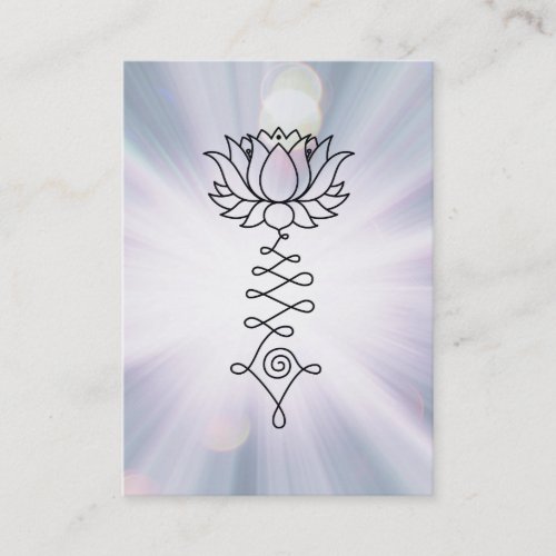  Lotus Lavender Blue Rays Reiki Healing Energy Business Card